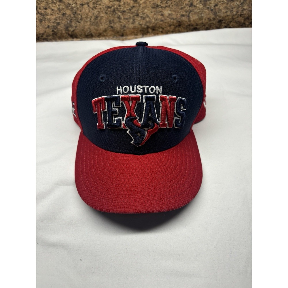 New Era Houston Texans 59Fifty NFL On Field Hat Sideline 2002 Fitted Sz 6 1/2‎